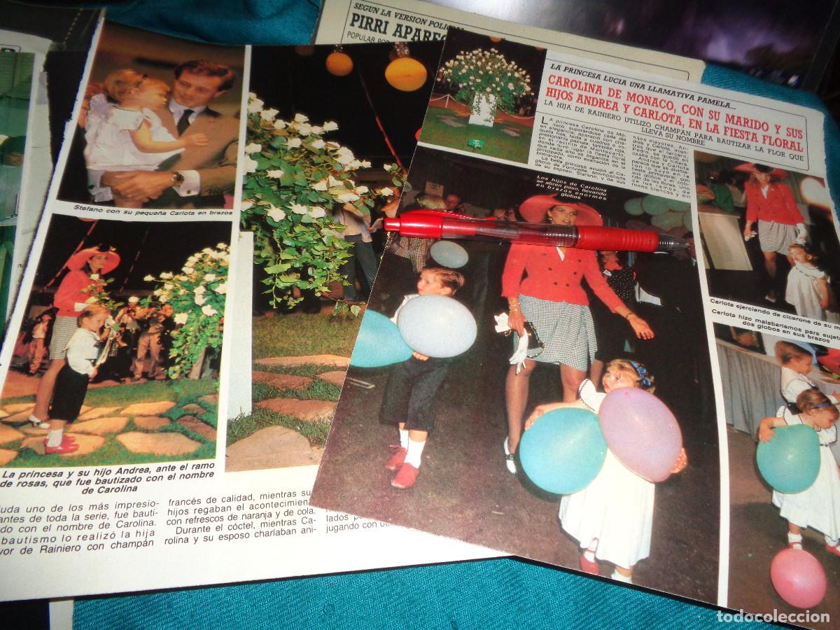 Collection Magazine Diez Minutos: RECORTE : CAROLINA DE MONACO, EN FIESTA FLORAL. DIEZ MINUTOS, MAYO 1988
