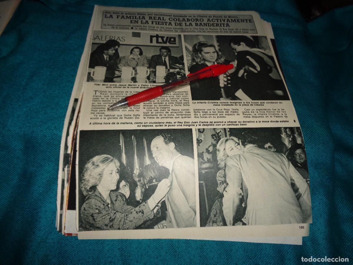 Coleccionismo de revista Diez Minutos: RECORTE : LA INFANTA CRISTINA, BANDERITA A LA TUNA. DIEZ MINUTOS, NOVBRE 1986