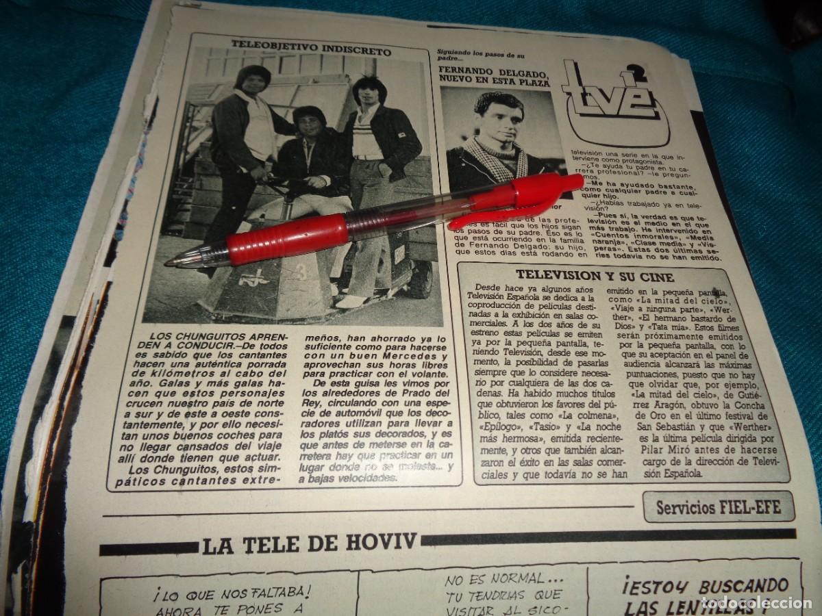 Coleccionismo de revista Diez Minutos: RECORTE : LOS CHUNGUITOS. DIEZ MINUTOS, NOVBRE 1986