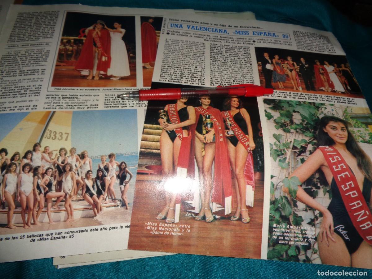 Coleccionismo de revista Diez Minutos: RECORTE : MARIA AMPARO MARTINEZ, MISS ESPA&Ntilde;A 85. DIEZ MINUTOS, OCTBRE 1985