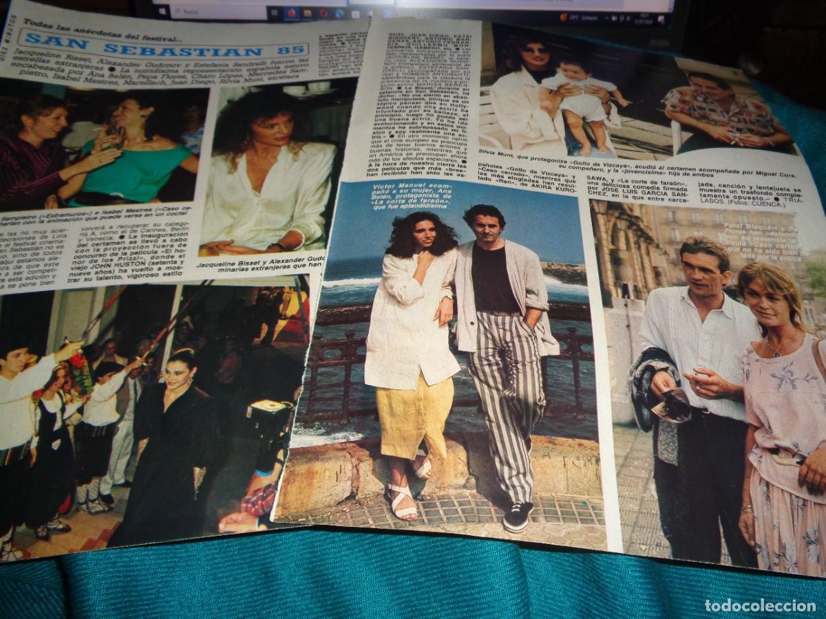 Coleccionismo de revista Diez Minutos: RECORTE : SAN SEBASTIAN 85 : MARISOL, ANA BELEN.... DIEZ MINUTOS, OCTBRE 1985
