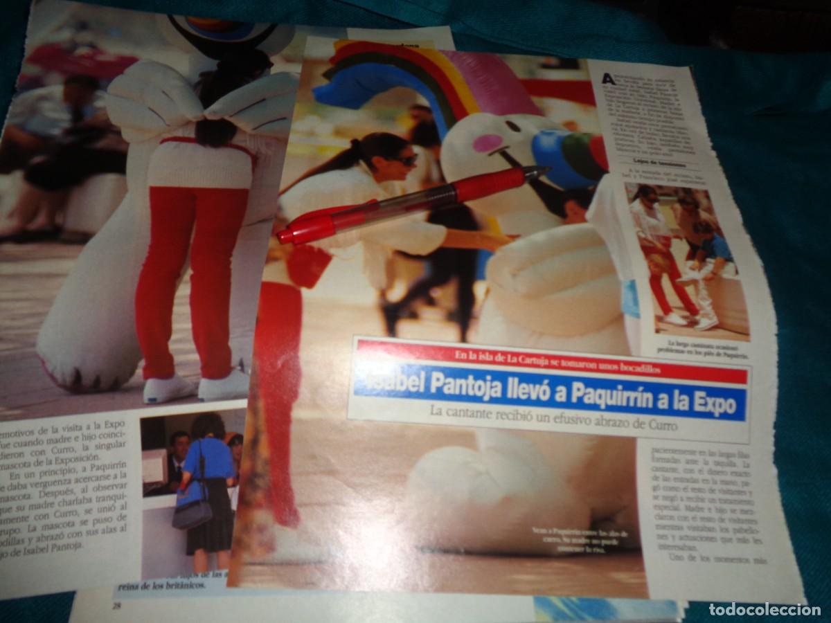 Coleccionismo de revista Diez Minutos: RECORTE : ISABEL PANTOJA, LLEVA A SU HIJO A LA EXPO. DIEZ MINUTOS, MAYO 1992