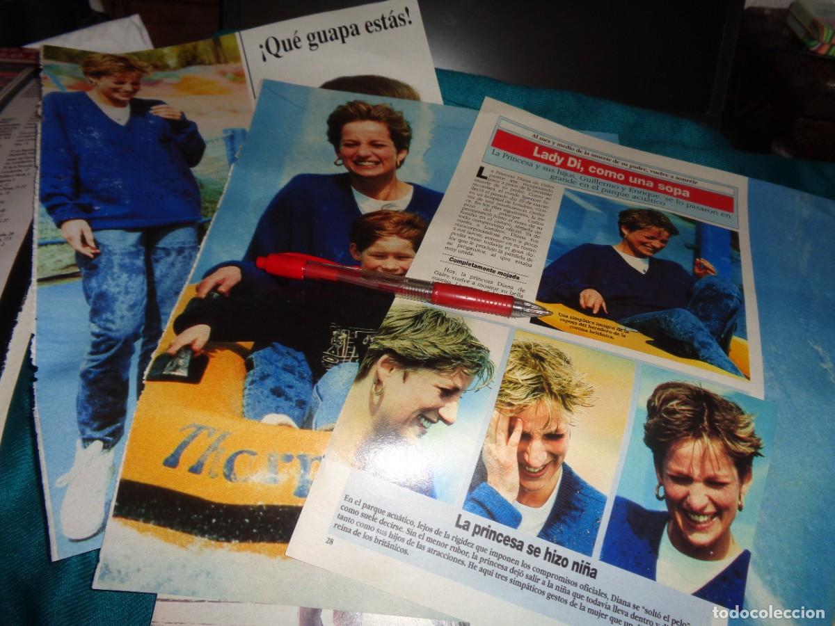 Coleccionismo de revista Diez Minutos: RECORTE : LADY DI, EN EL PARQUE ACUATICO CON SUS HIJOS. DIEZ MINUTOS, MAYO 1992