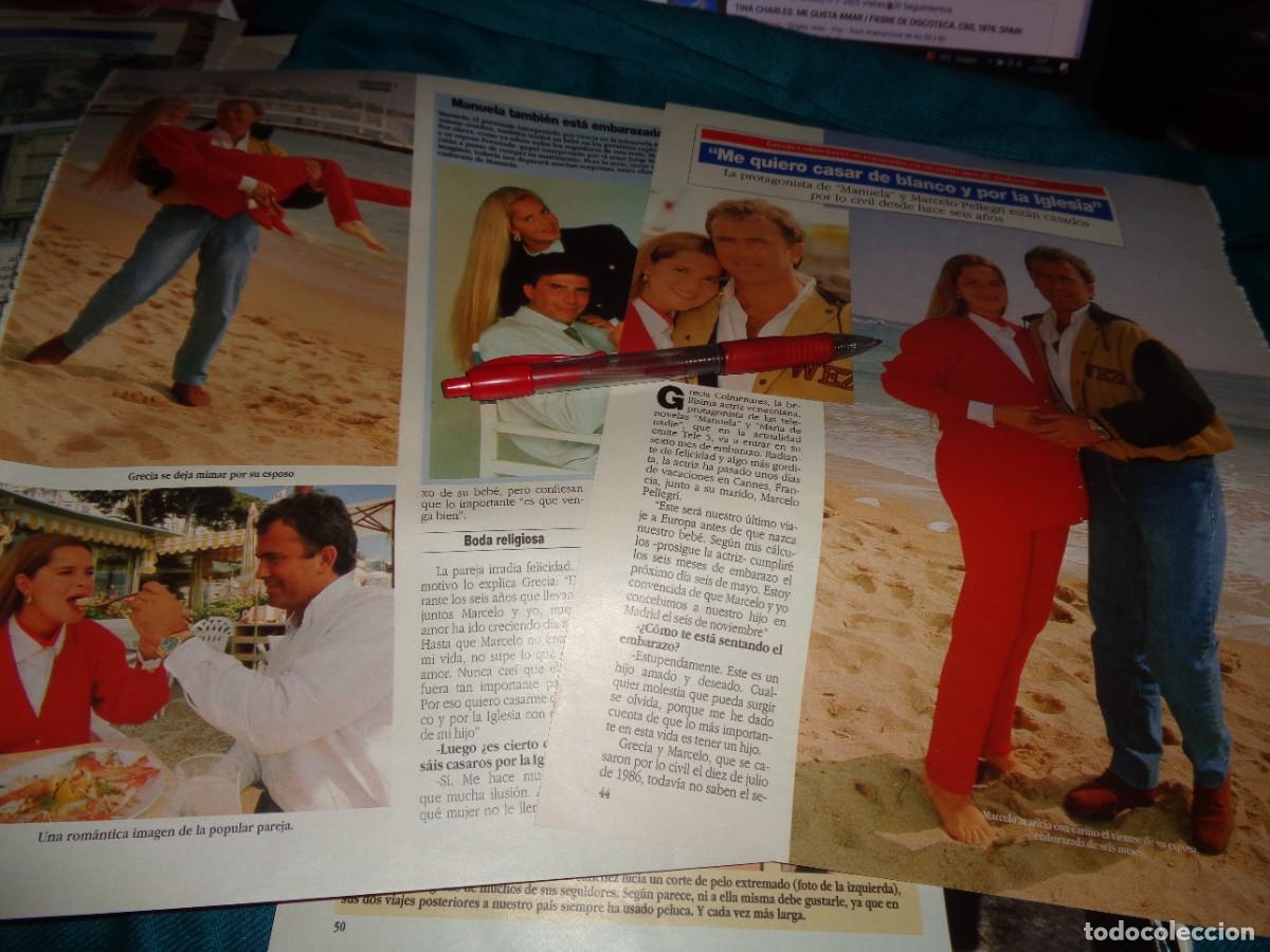 Coleccionismo de revista Diez Minutos: RECORTE : GRECIA COLMENARES, DE LA SERIE MANUELA. DIEZ MINUTOS, MAYO 1992