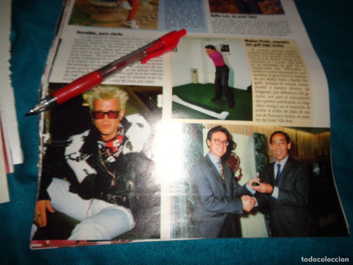 Coleccionismo de revista Diez Minutos: RECORTE : BILLY IDOL. DIEZ MINUTOS, MAYO 1992