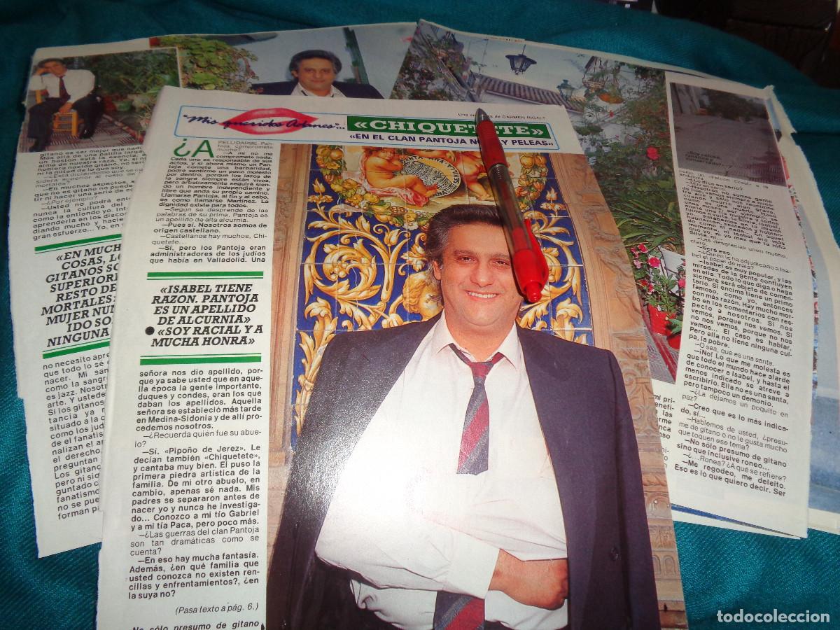 Coleccionismo de revista Diez Minutos: RECORTE : ENTREVISTA A CHIQUETETE. DIEZ MINUTOS, JULIO 1990