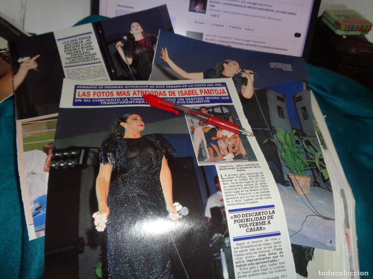 Coleccionismo de revista Diez Minutos: RECORTE : LAS FOTOS CON TRANSPARENCIAS MAS ATREVIDAS DE ISABEL PANTOJA. DIEZ MINUTOS, JULIO 1990