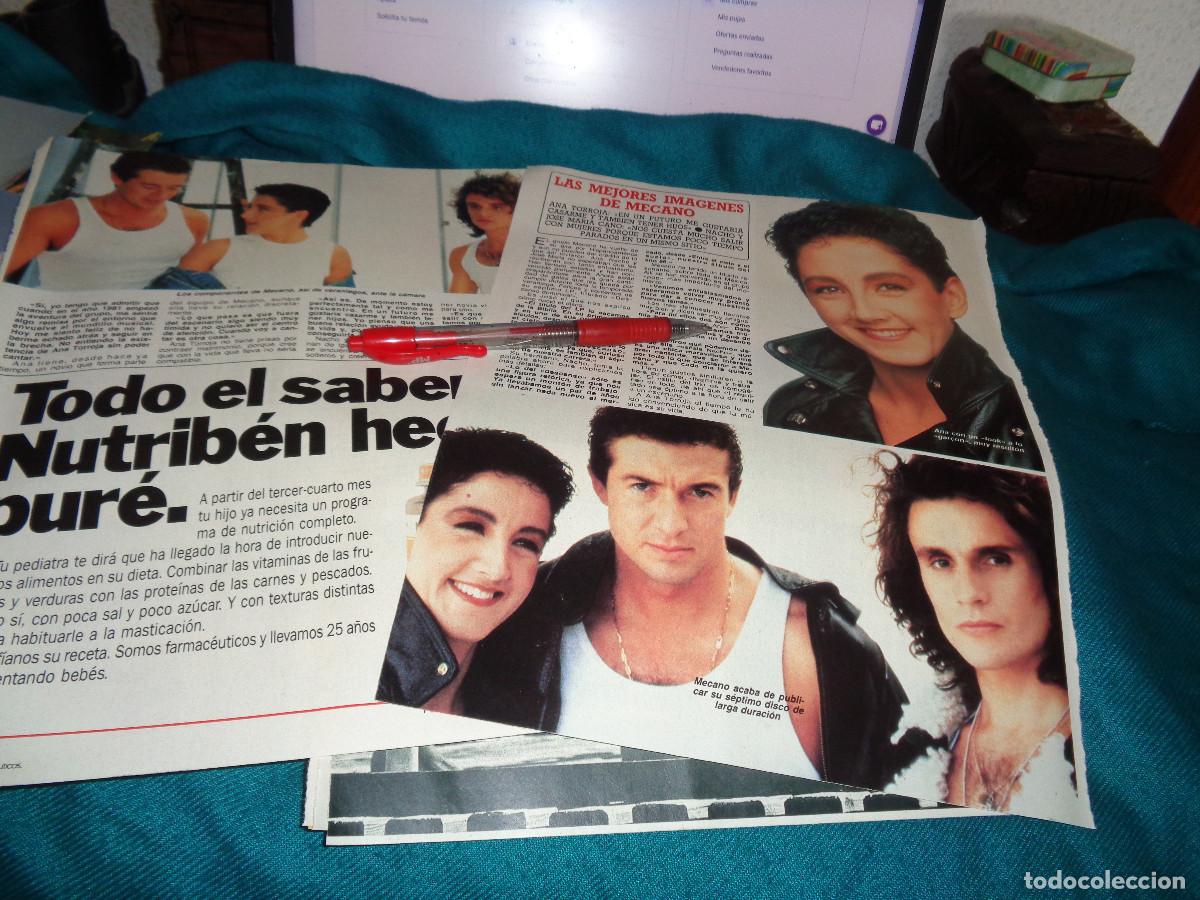 Coleccionismo de revista Diez Minutos: RECORTE : LAS MEJORES IMAGENES DE MECANO. DIEZ MINUTOS, AGTO 1988