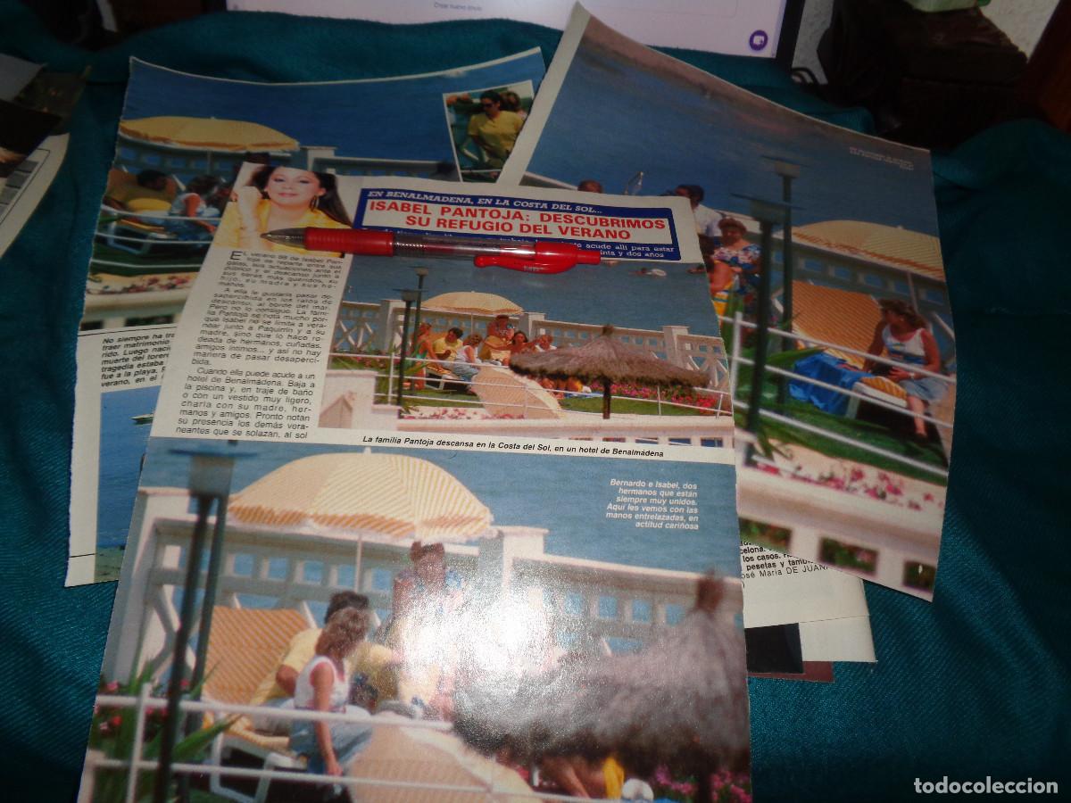 Coleccionismo de revista Diez Minutos: RECORTE : ISABEL PANTOJA, EN SU REFUGIO DE VERANO. DIEZ MINUTOS, AGTO 1988