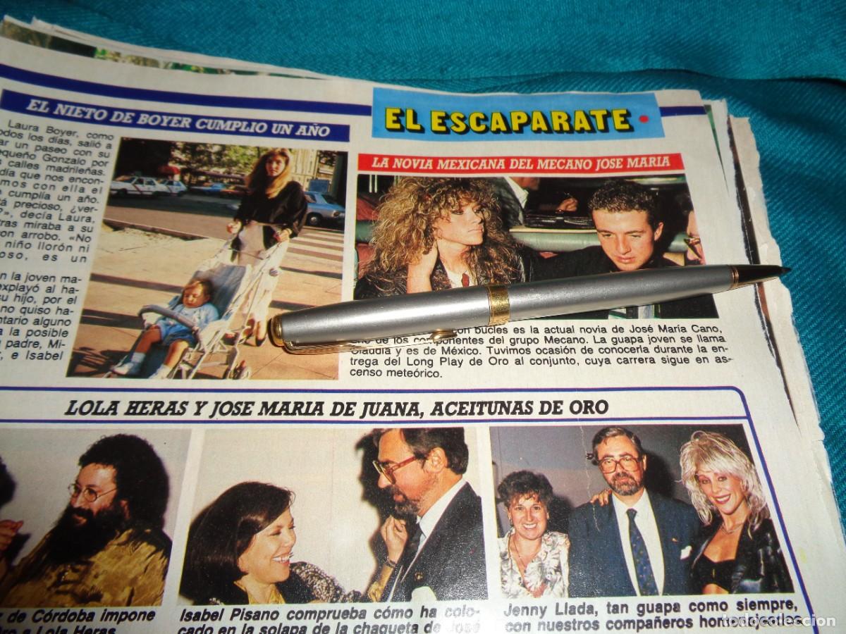 Coleccionismo de revista Diez Minutos: RECORTE : LA NOVIA MEXICANA DEL MECANO JOSE MARIA. DIEZ MINUTOS, OCTB 1987