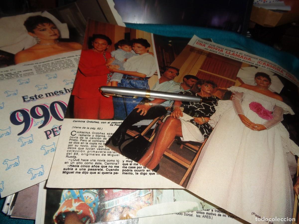 Coleccionismo de revista Diez Minutos: RECORTE : CARMEN ORDO&Ntilde;EZ, MODELO DE TRAJES DE NOVIA. DIEZ MINUTOS, OCTB 1987