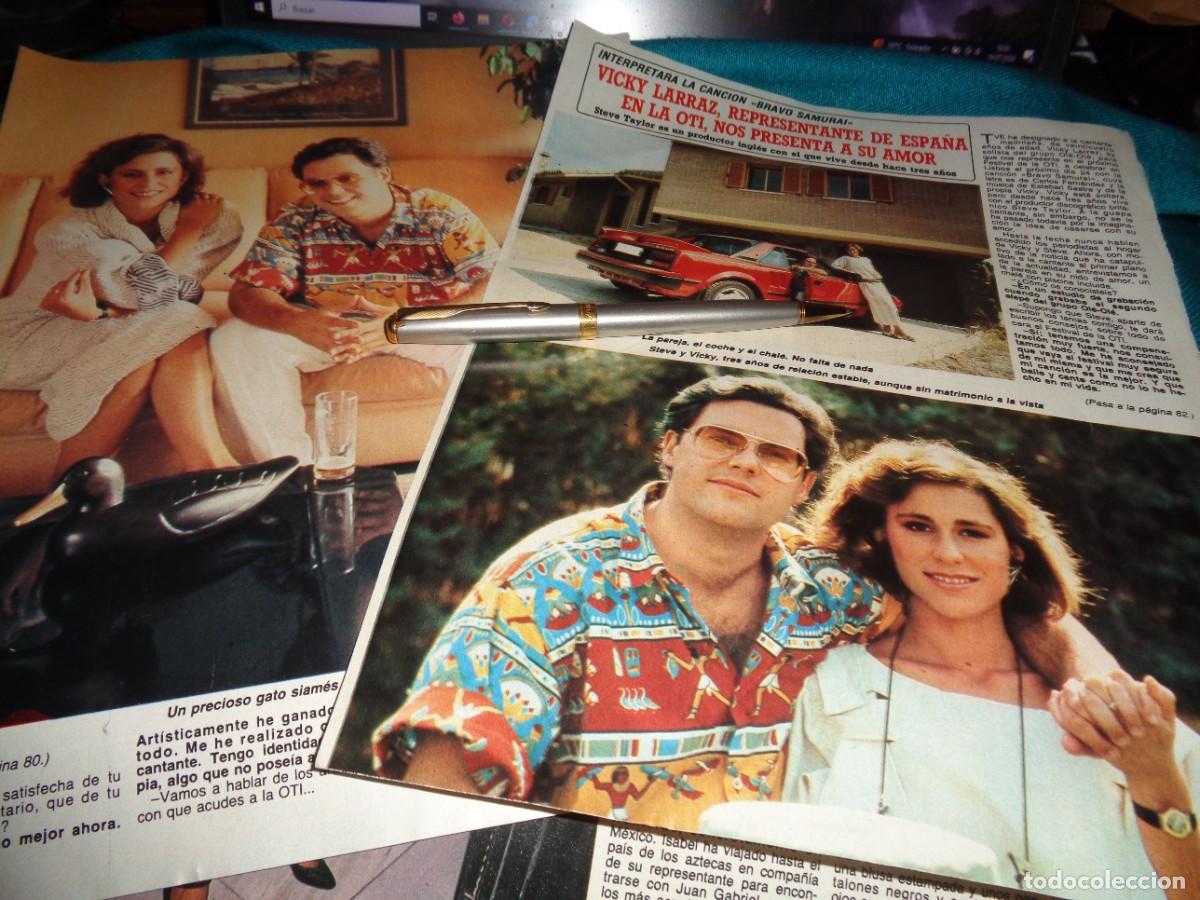 Coleccionismo de revista Diez Minutos: RECORTE : VICKY LARRAZ, REPRESENTARA A ESPA&Ntilde;A EN LA OTI. DIEZ MINUTOS, OCTB 1987