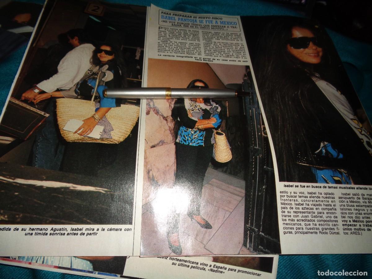 Coleccionismo de revista Diez Minutos: RECORTE : ISABEL PANTOJA SE VA A MEXICO. DIEZ MINUTOS, OCTB 1987