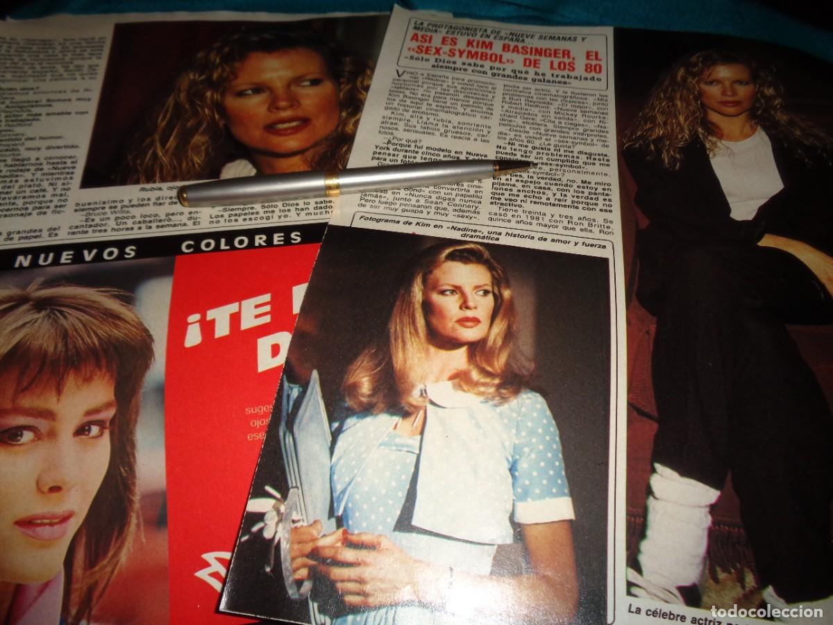 Coleccionismo de revista Diez Minutos: RECORTE : KIM BASINGER, LA SEX-SYMBOL DE LOS 80. DIEZ MINUTOS, OCTB 1987