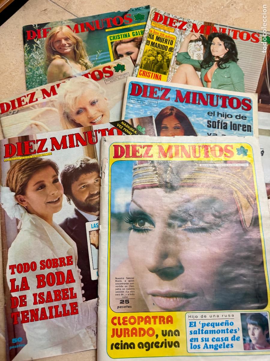 Coleccionismo de revista Diez Minutos: Lote de revistas diez minutos a&ntilde;os 70