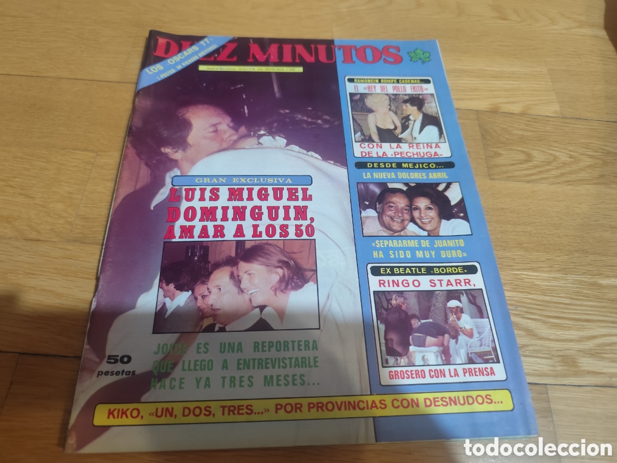 Coleccionismo de revista Diez Minutos: Diez minutos 1978 Un, dos, tres Sara Montiel Star Wars Manolo Escobar Ramoncin The Beatles