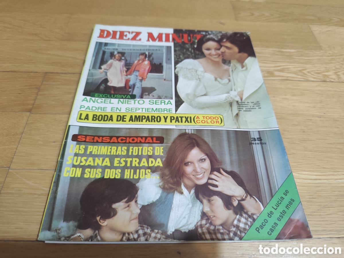 Coleccionismo de revista Diez Minutos: Diez minutos 1976 Amparo Mu&ntilde;oz Susana Estrada &Aacute;ngel Nieto Rosa Valenti