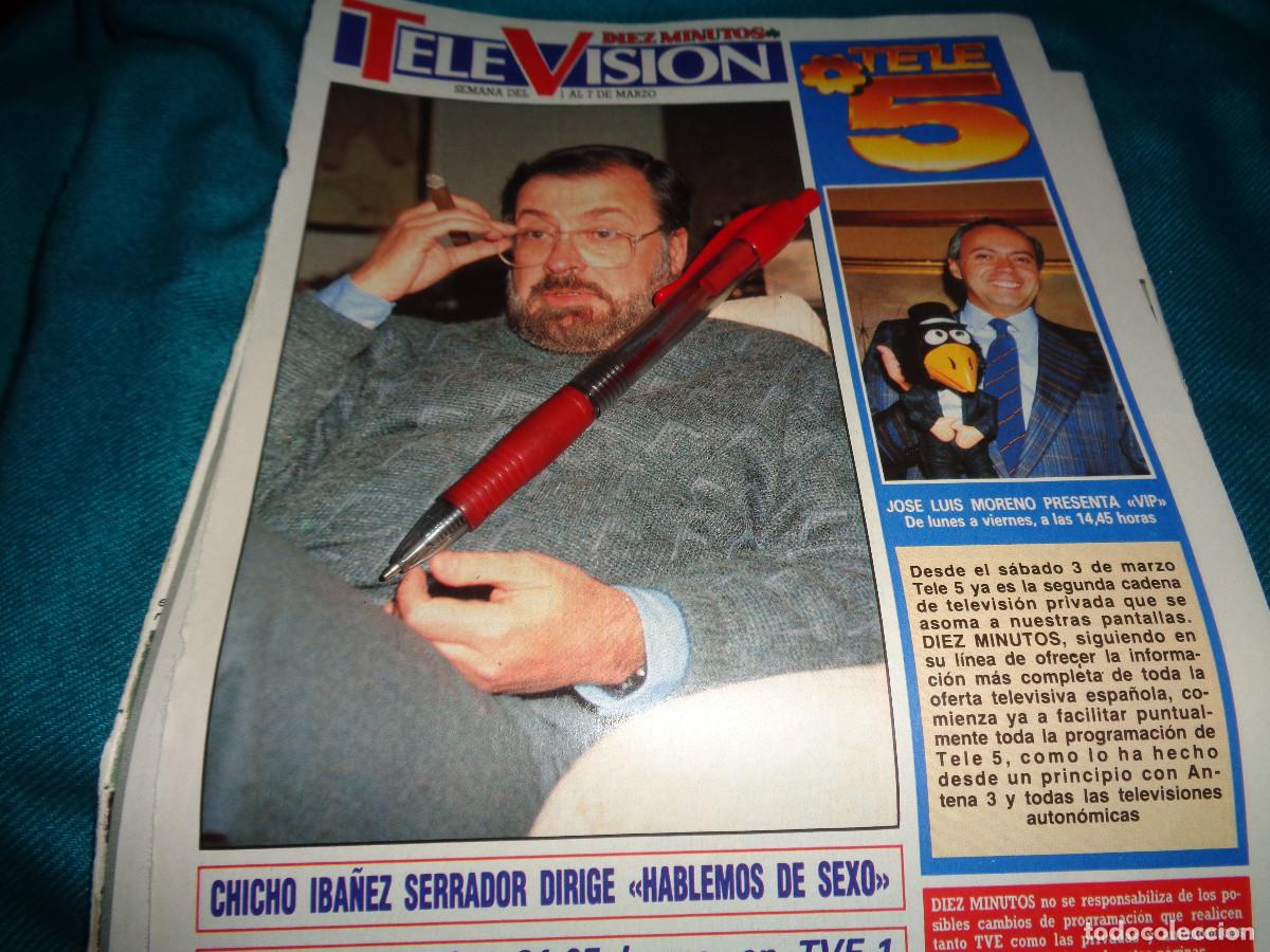 Coleccionismo de revista Diez Minutos: RECORTE : CHICHO IBA&Ntilde;EZ SERRADOR, DIRIGE &rdquo; HABLEMOS DE SEXO&rdquo;. DIEZ MINUTOS, MARZO 1990