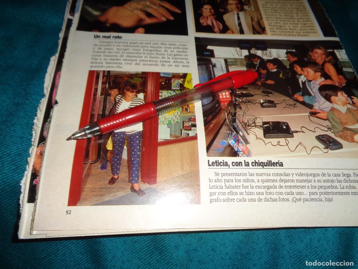 Coleccionismo de revista Diez Minutos: RECORTE : MAL RATO PARA CARMEN CERVERA. DIEZ MINUTOS, MAYO 1992