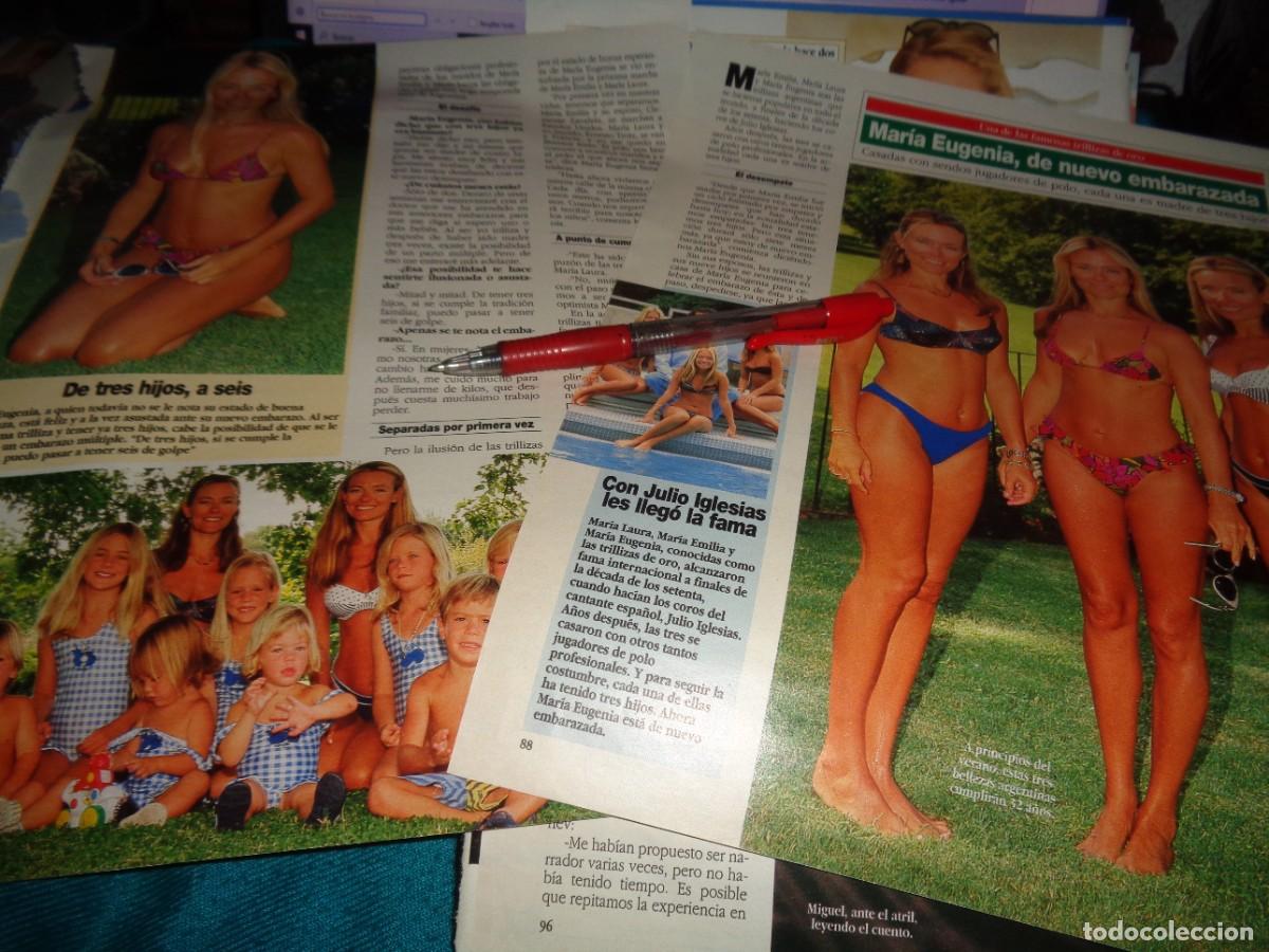 Coleccionismo de revista Diez Minutos: RECORTE : ENTREVISTA A LAS TRILLIZAS DE JULIO IGLESIAS. DIEZ MINUTOS, MAYO 1992