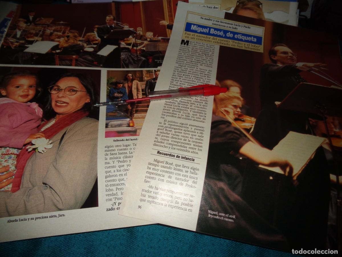 Coleccionismo de revista Diez Minutos: RECORTE : MIGUEL BOSE, DE ETIQUETA. DIEZ MINUTOS, MAYO 1992