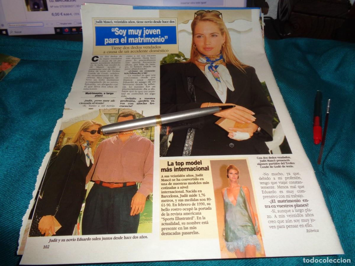 Coleccionismo de revista Diez Minutos: RECORTE : JUDIT MASC&Oacute;, TOP MODEL INTERNACIONAL. DIEZ MINUTOS, MAYO 1992