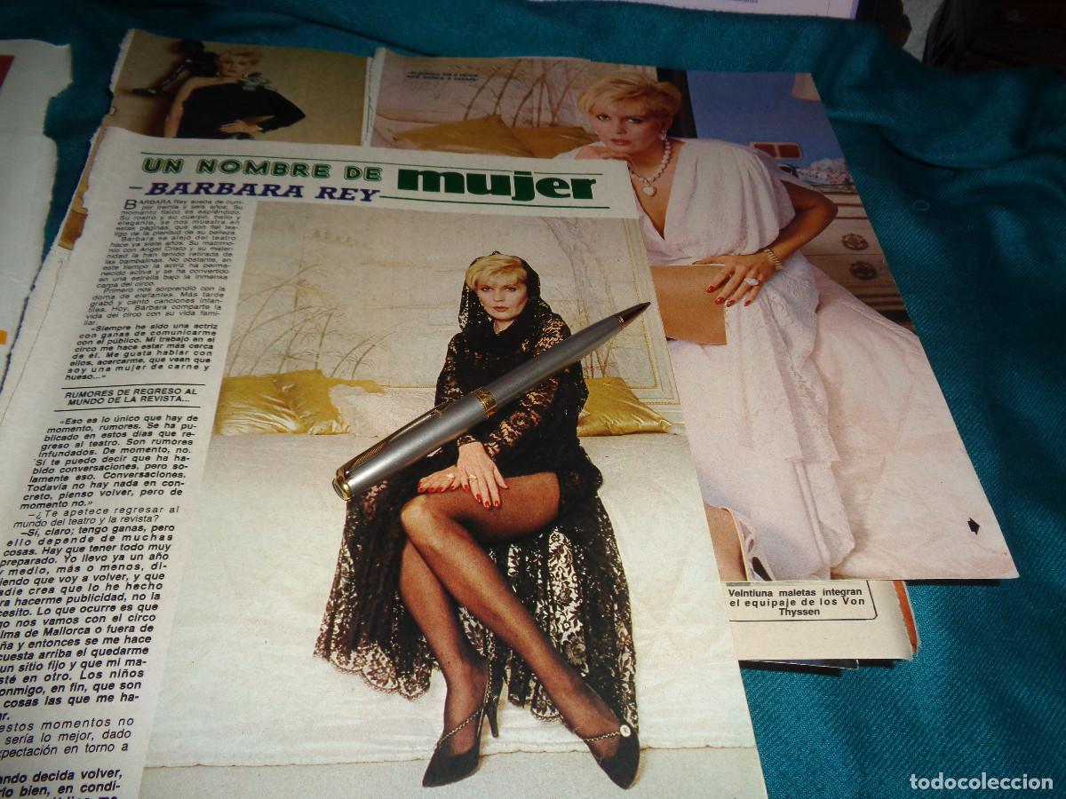 Coleccionismo de revista Diez Minutos: RECORTE : UN NOMBRE DE MUJER : BARBARA REY. DIEZ MINUTOS, FBRO 1986