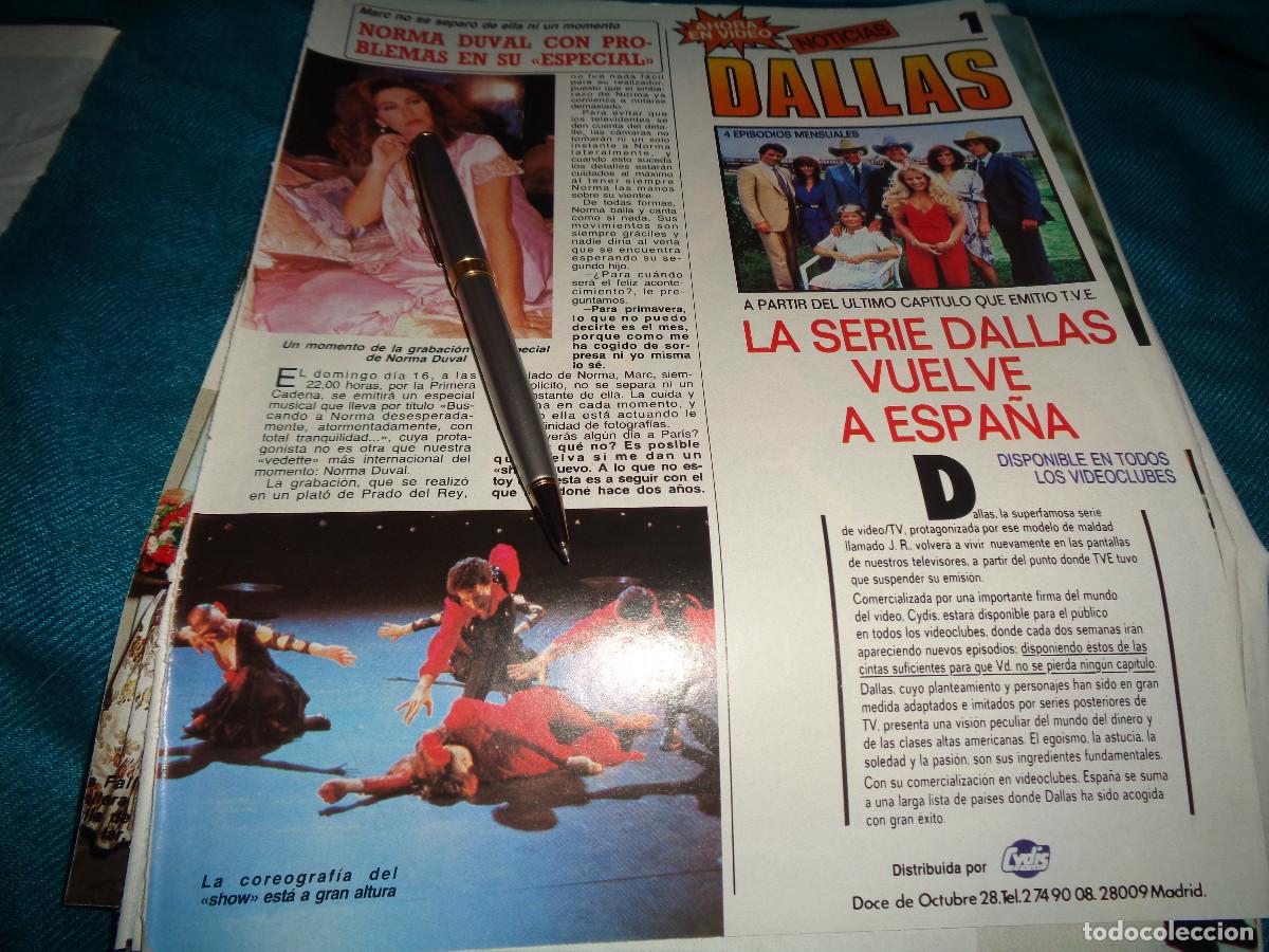 Coleccionismo de revista Diez Minutos: RECORTE : NORMA DUVAL, CON PROBLEMAS EN SU ESPECIAL. DIEZ MINUTOS, FBRO 1986