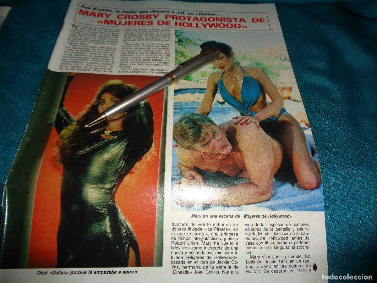 Coleccionismo de revista Diez Minutos: RECORTE : MARY CROSBY, DE LA SERIE DALLAS. DIEZ MINUTOS, FBRO 1986