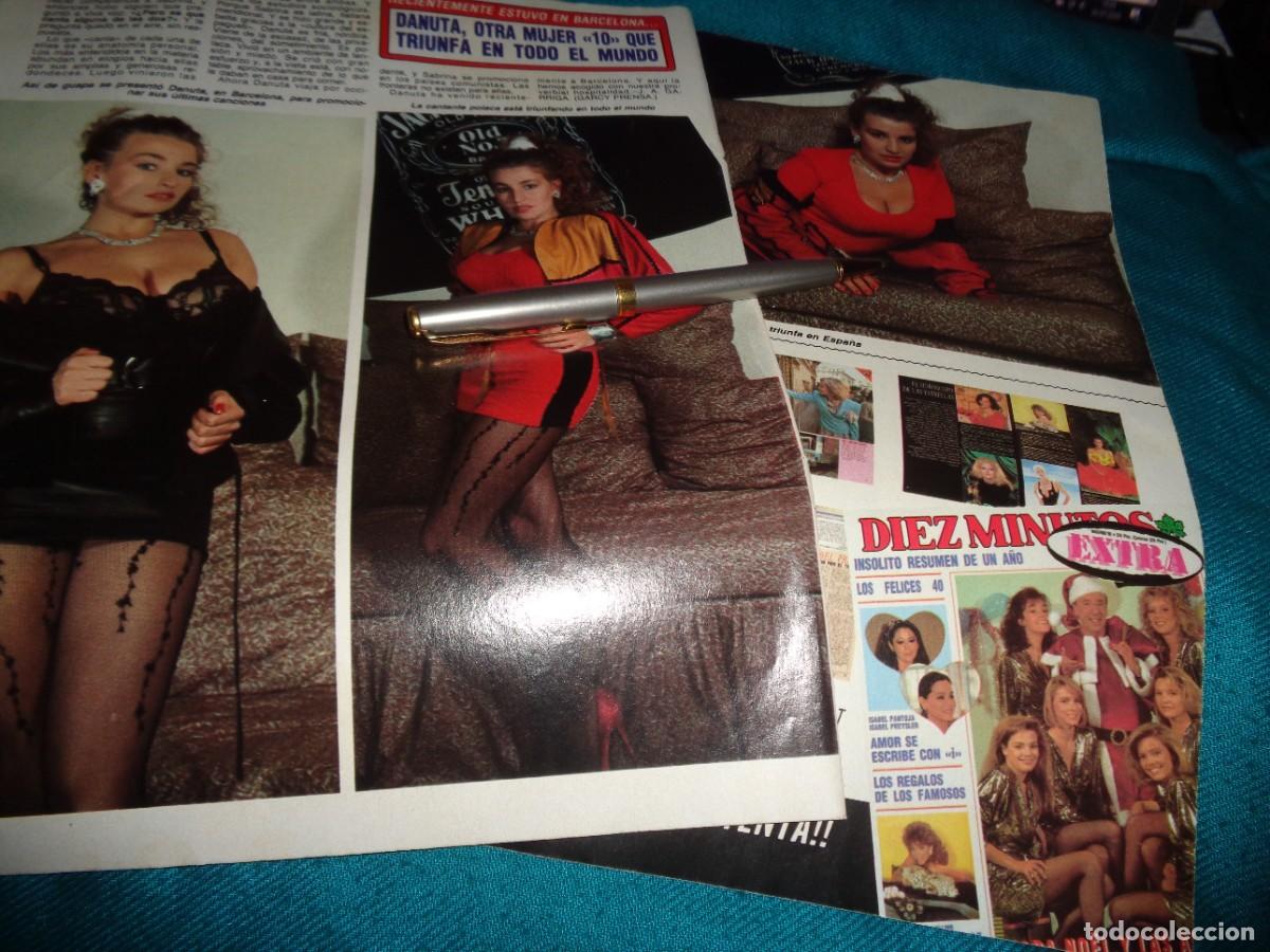 Coleccionismo de revista Diez Minutos: RECORTE : DANUTA, OTRA MUJER 10 QUE TRIUNFA. DIEZ MINUTOS, ENERO 1989