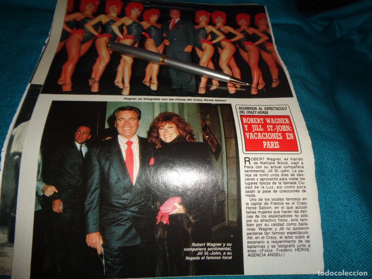 Coleccionismo de revista Diez Minutos: RECORTE : LAS CHICAS DEL CRAZY HORSE Y ROBERT WAGNER. DIEZ MINUTOS, ENERO 1989