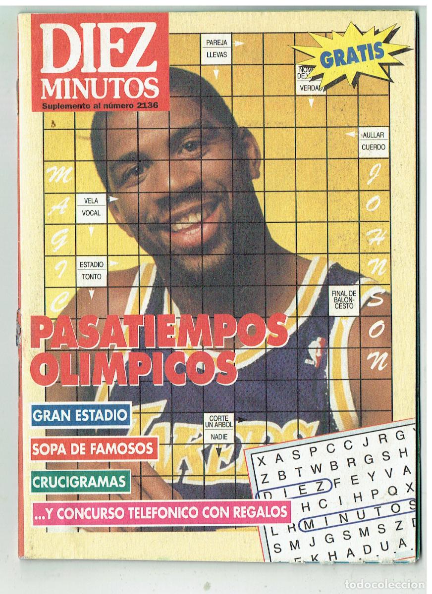 Coleccionismo de revista Diez Minutos: DIEZ MINUTOS. PASATIEMPOS OLIMPICOS. MAGIC JOHNSON. SUPLEMNTO AL N&ordm; 2136. (P/C38)