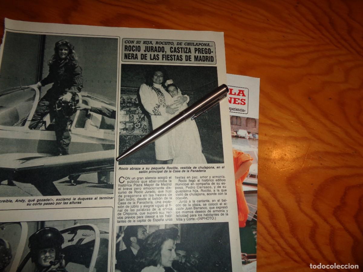Coleccionismo de revista Diez Minutos: RECORTE : ROCIO JURADO, PREGONERA DE FIESTAS DE MADRID. DIEZ MINUTOS, MAYO 1987
