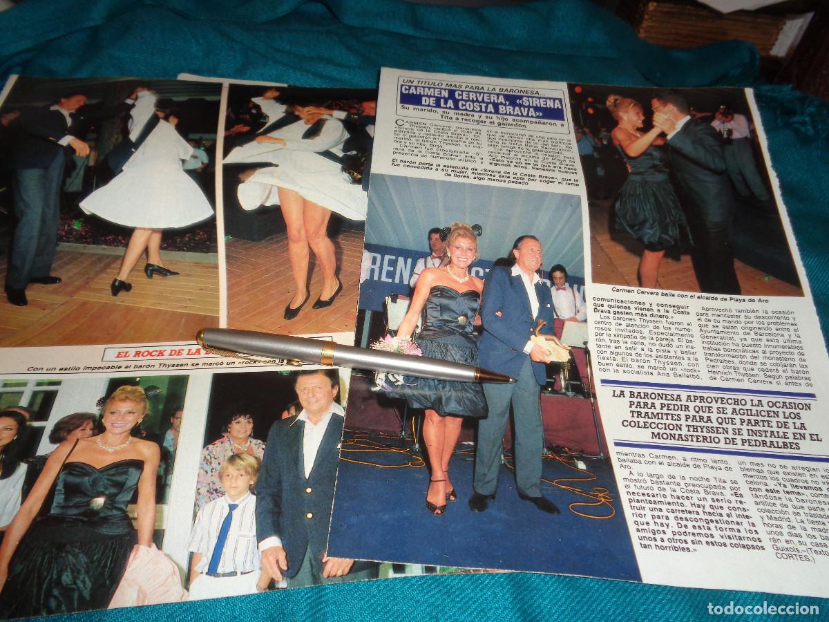 Coleccionismo de revista Diez Minutos: RECORTE : CARMEN CERVERA, SIRENA DE LA COSTA BRAVA. DIEZ MINUTOS, SPTBRE 1988