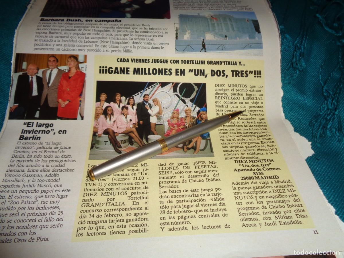 Coleccionismo de revista Diez Minutos: RECORTE : GANE MILLONES CON EL UN, DOS, TRES....DIEZ MINUTOS, FBRO 1992