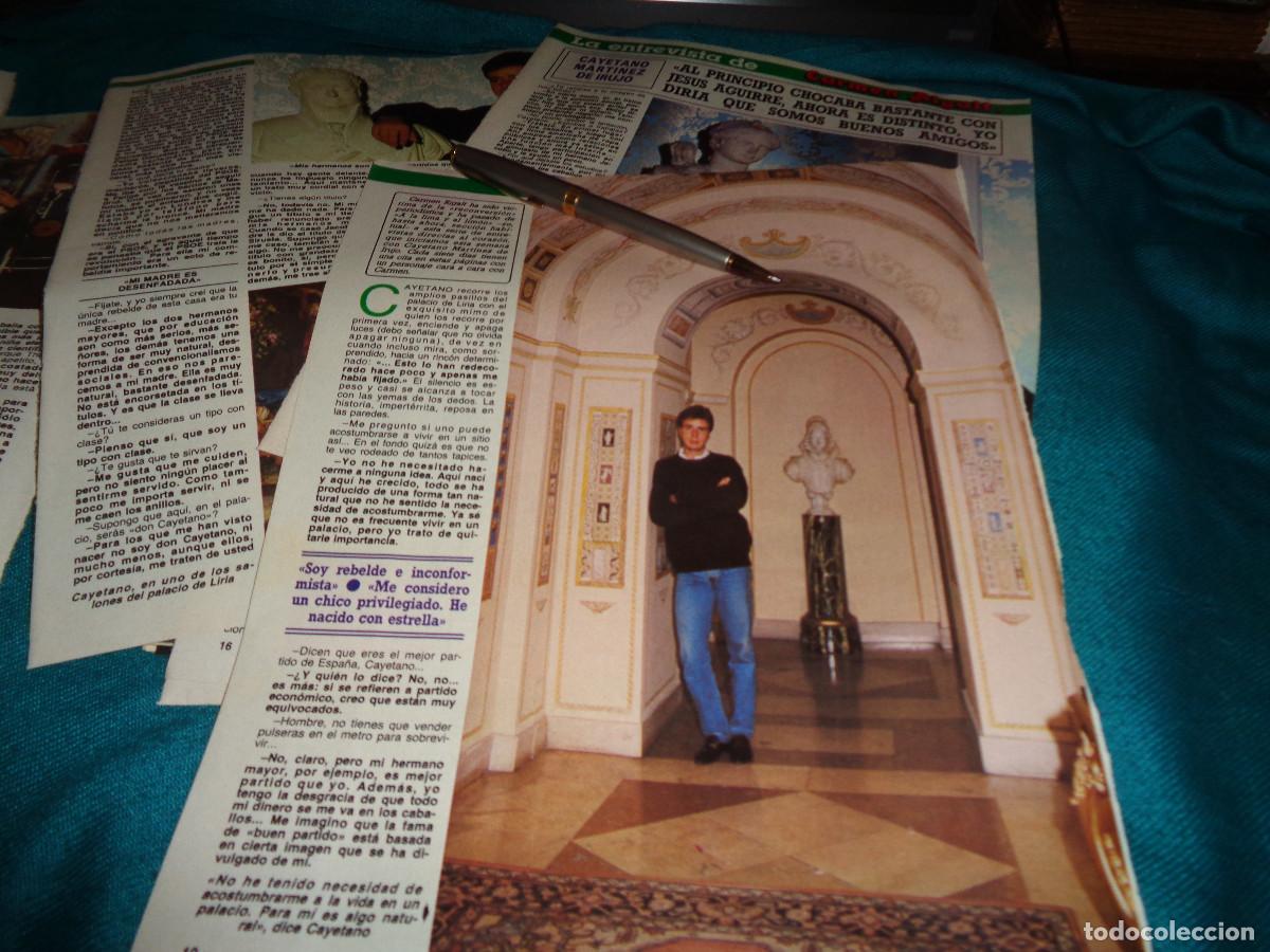 Coleccionismo de revista Diez Minutos: RECORTE : ENTREVISTA A CAYETANO MARTINEZ DE IRUJO. DIEZ MINUTOS, FBRO 1987