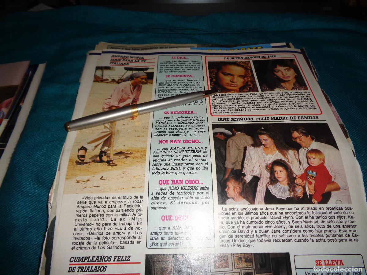 Coleccionismo de revista Diez Minutos: RECORTE : AMPARO MU&Ntilde;OZ, SERIE PARA T.V ITALIANA. DIEZ MINUTOS, FBRO 1987