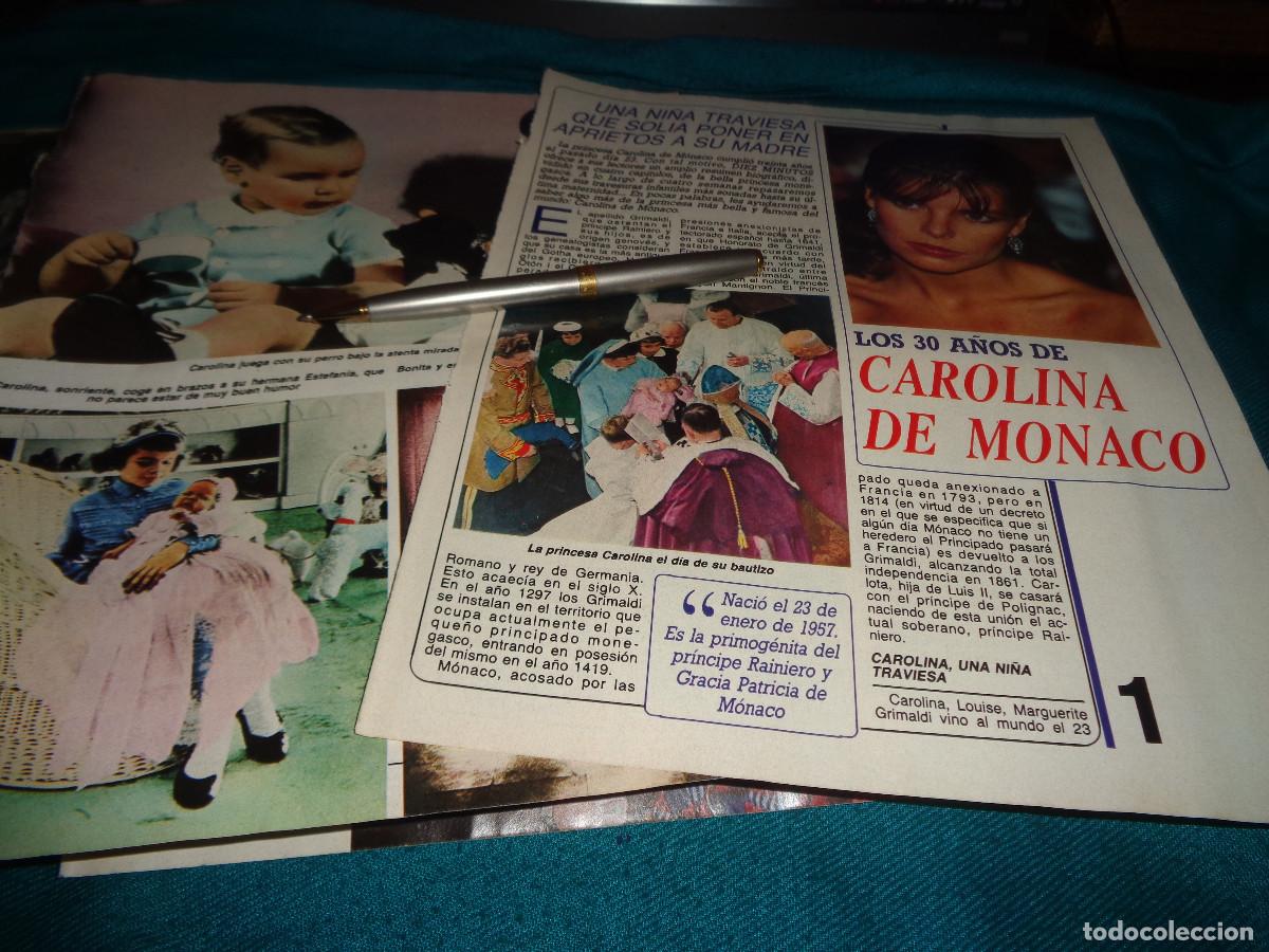 Coleccionismo de revista Diez Minutos: RECORTE : LOS 30 A&Ntilde;OS DE CAROLINA DE MONACO. CAP. 1. DIEZ MINUTOS, FBRO 1987