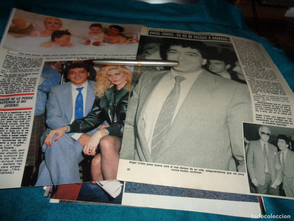 Coleccionismo de revista Diez Minutos: RECORTE : BARBARA REY Y ANGEL CRISTO. DIEZ MINUTOS, FBRO 1989