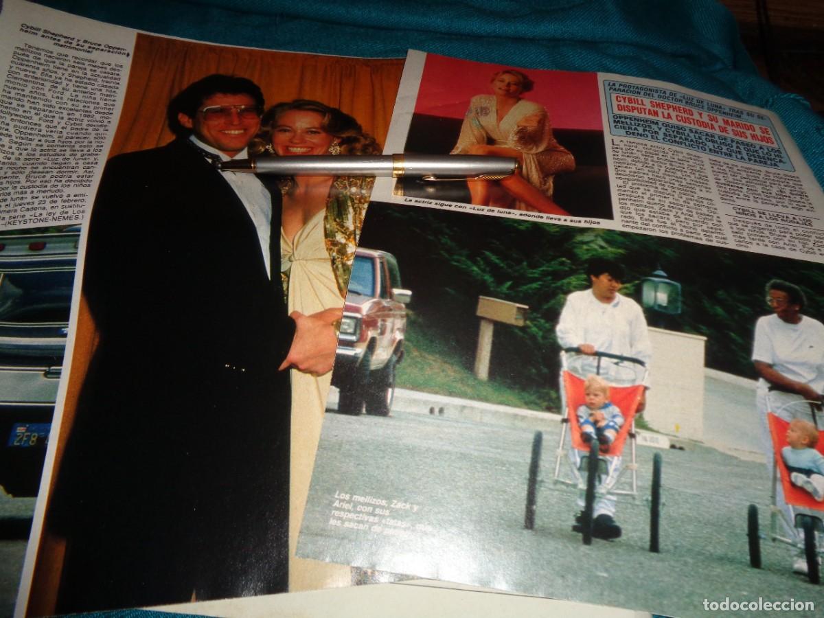Coleccionismo de revista Diez Minutos: RECORTE : CYBILL SHEPHERD, DISPUTA LA CUSTODIA DE SUS HIJOS. DIEZ MINUTOS, FBRO 1989