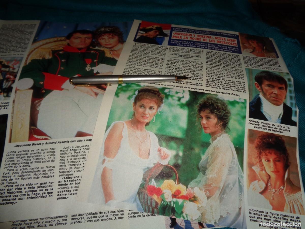 Coleccionismo de revista Diez Minutos: RECORTE : JACQUELINE BISSET, EN LA SERIE &rdquo;NAPOLEON Y JOSEFINA&rdquo;. DIEZ MINUTOS, FBRO 1989