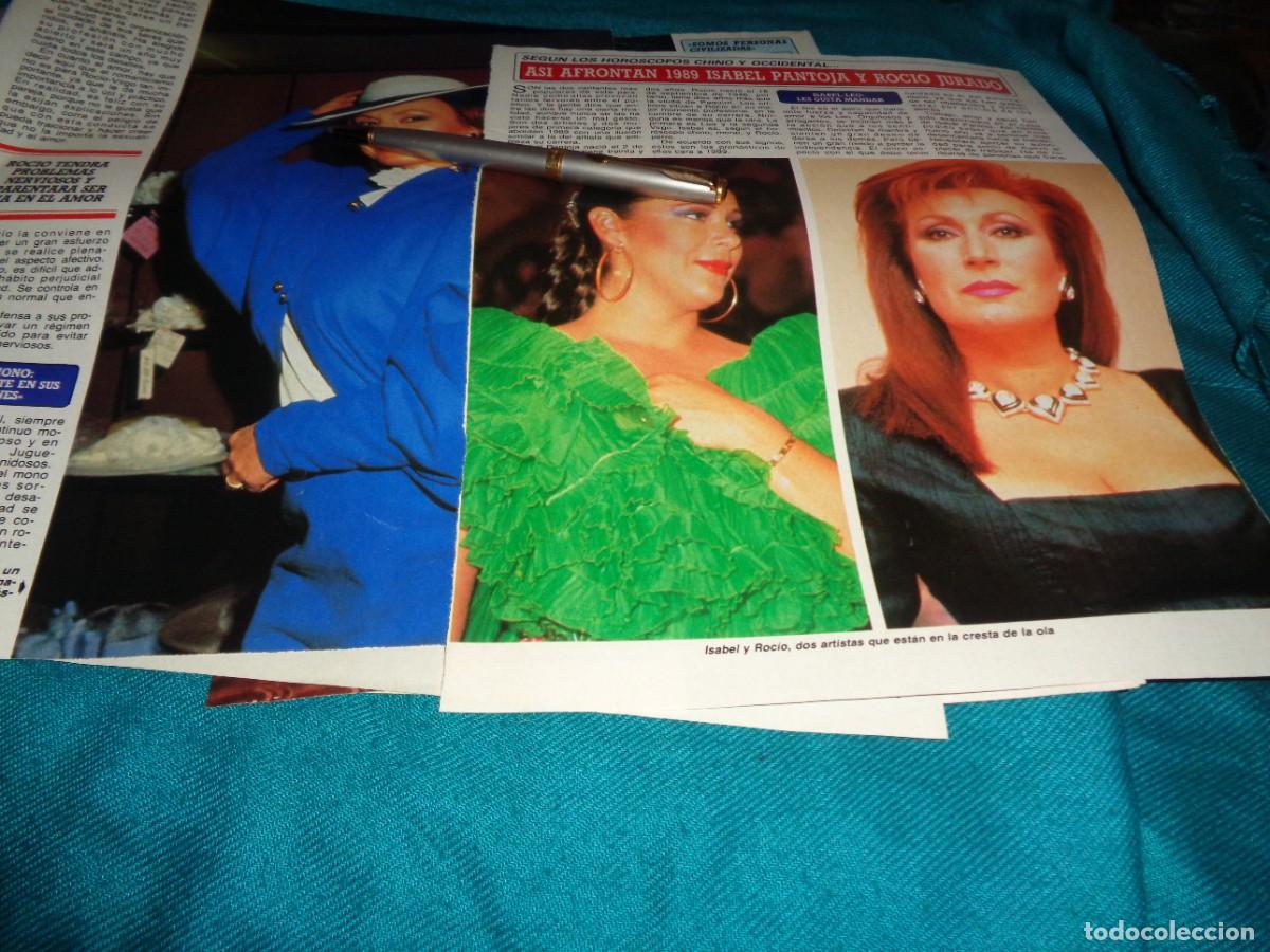 Coleccionismo de revista Diez Minutos: RECORTE : ROCIO JURADO E ISABEL PANTOJA, ASI AFRONTAN 1989. DIEZ MINUTOS, ENERO 1989