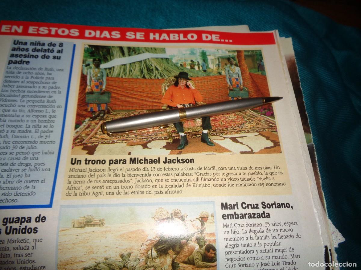 Coleccionismo de revista Diez Minutos: RECORTE : UN TRONO PARA MICHAEL JACKSON. DIEZ MINUTOS, MARZO 1992