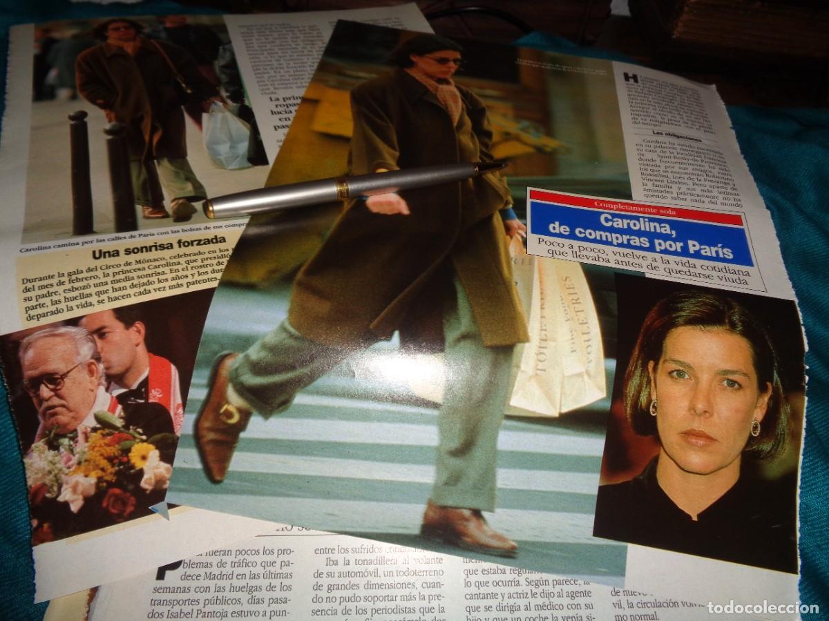 Coleccionismo de revista Diez Minutos: RECORTE : CAROLINA DE MONACO, MAS TRISTE Y SOLA QUE NUNCA. DIEZ MINUTOS, MARZO 1992