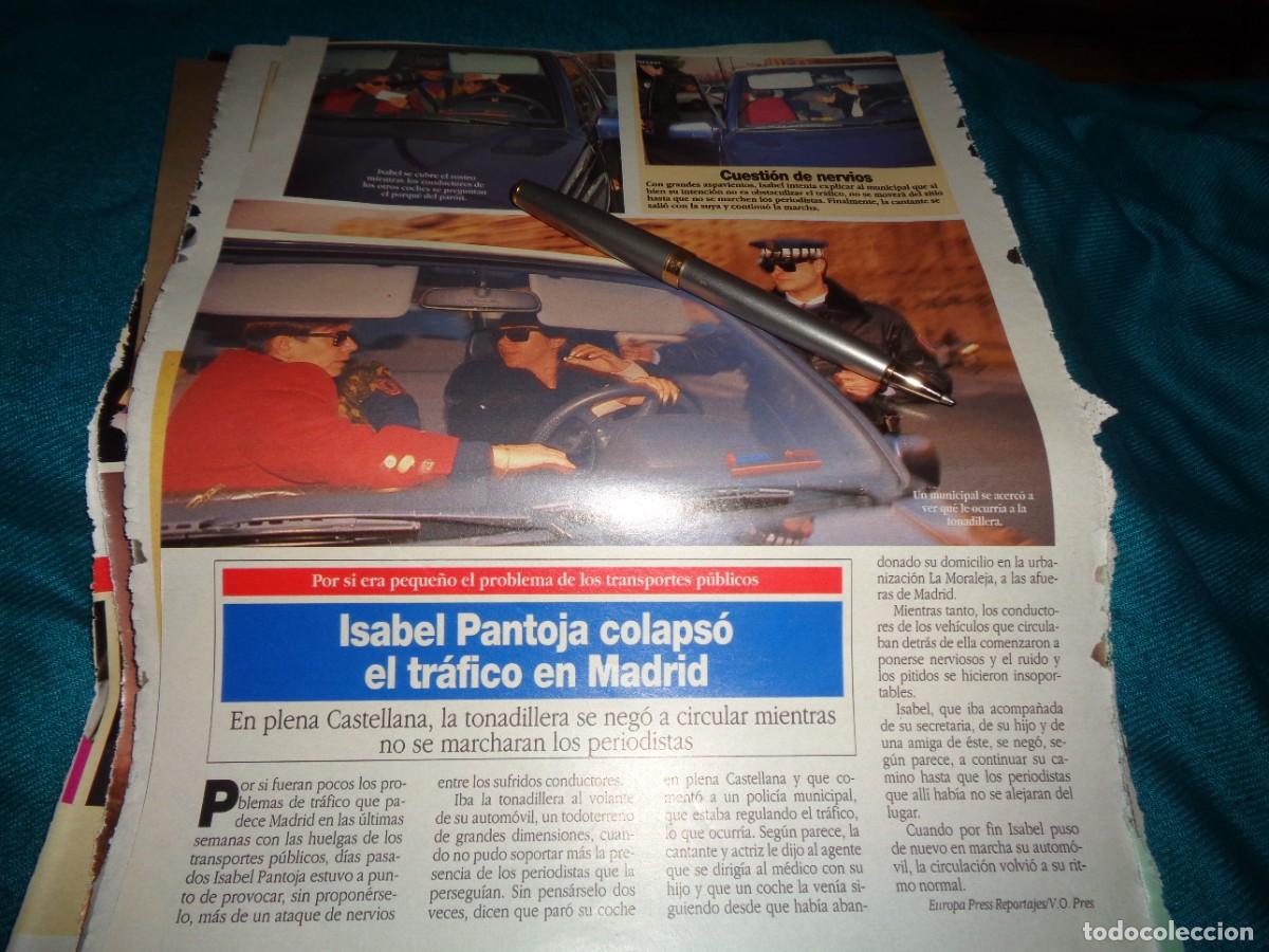 Coleccionismo de revista Diez Minutos: RECORTE : ISABEL PANTOJA, COLAPSA EL TRAFICO EN MADRID. DIEZ MINUTOS, MARZO 1992