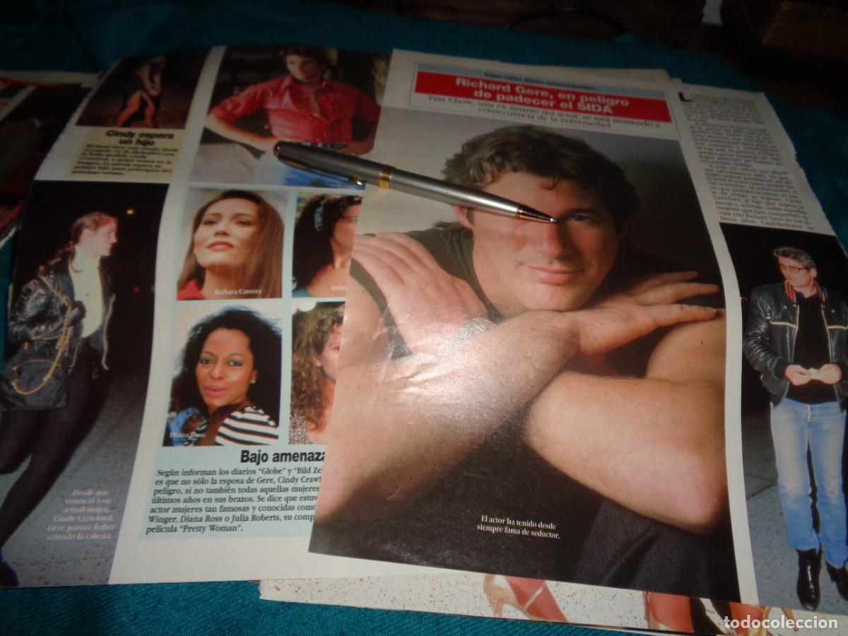 Coleccionismo de revista Diez Minutos: RECORTE : RICHARD GERE, EN PELIGRO DE TENER SIDA. DIEZ MINUTOS, MARZO 1992