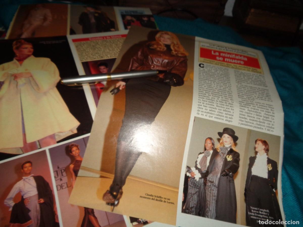 Coleccionismo de revista Diez Minutos: RECORTE : PASARELA CIBELES : CLAUDIA SCHIFFER, JUDITH MASCO..... DIEZ MINUTOS, MARZO 1992