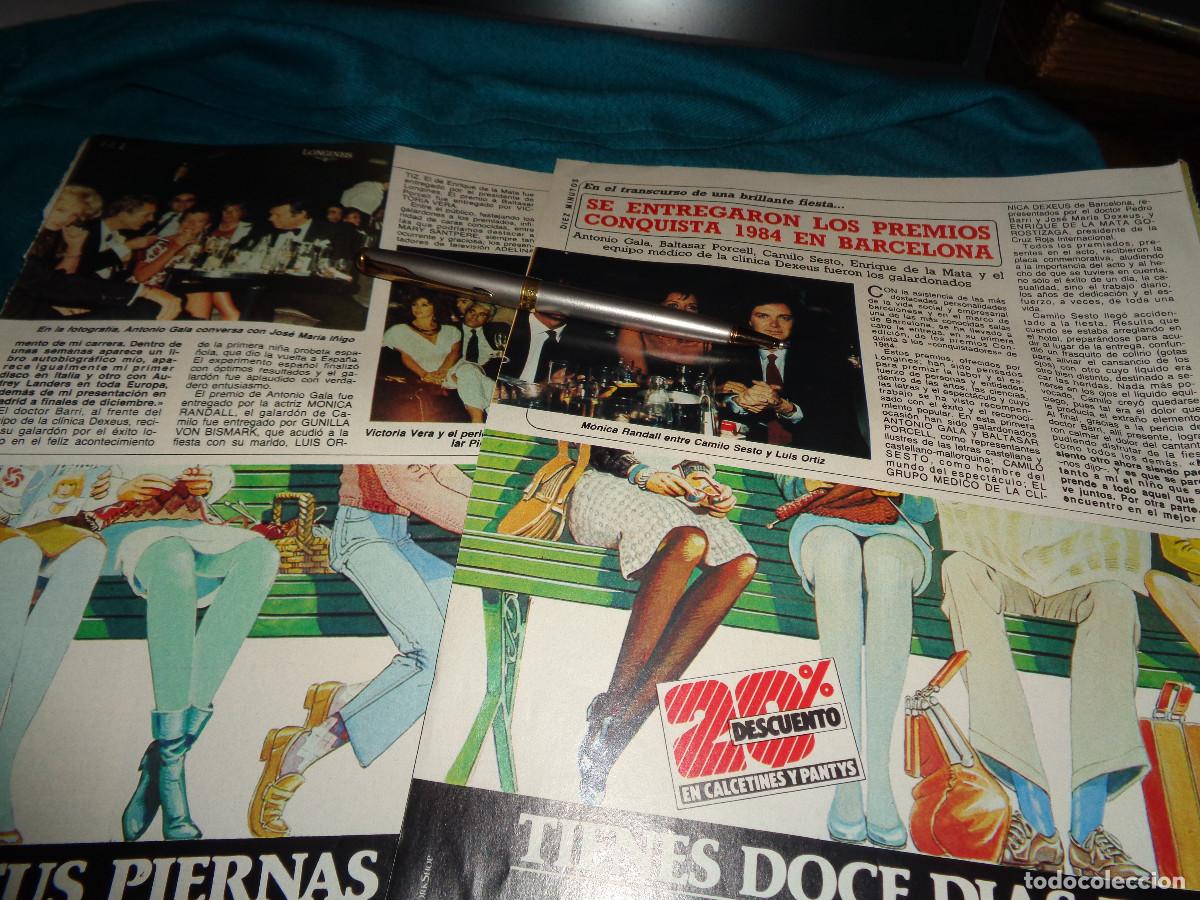 Coleccionismo de revista Diez Minutos: RECORTE : CAMILO SESTO, EN ENTREGA DE PREMIOS CONQUISTA. DIEZ MINUTOS, OCTBRE 1984