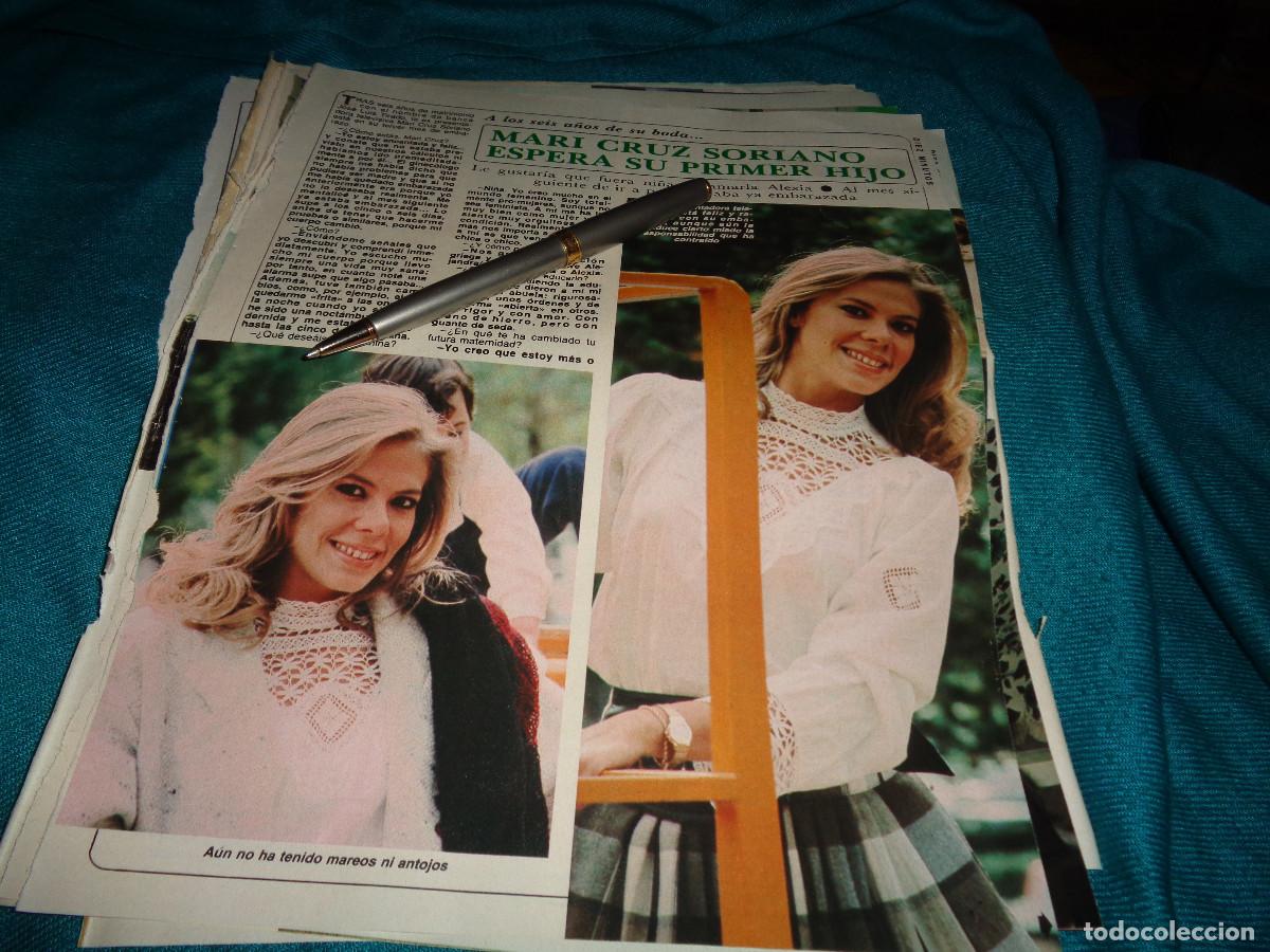 Coleccionismo de revista Diez Minutos: RECORTE : MARI CRUZ SORIANO, ESPERA UN HIJO. DIEZ MINUTOS, OCTBRE 1984