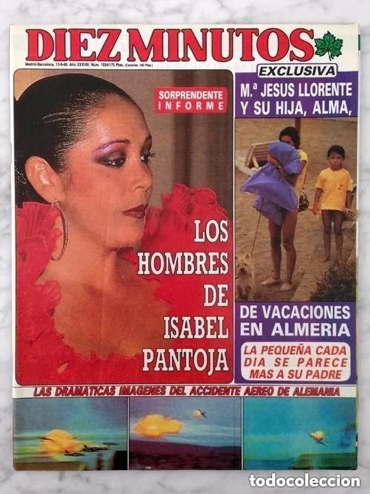 Coleccionismo de revista Diez Minutos: DIEZ MINUTOS - 1988 ISABEL PANTOJA - JULIO IGLESIAS - INMA DE SANTIS - ANGEL FISCHER - MARIA VIDAURR